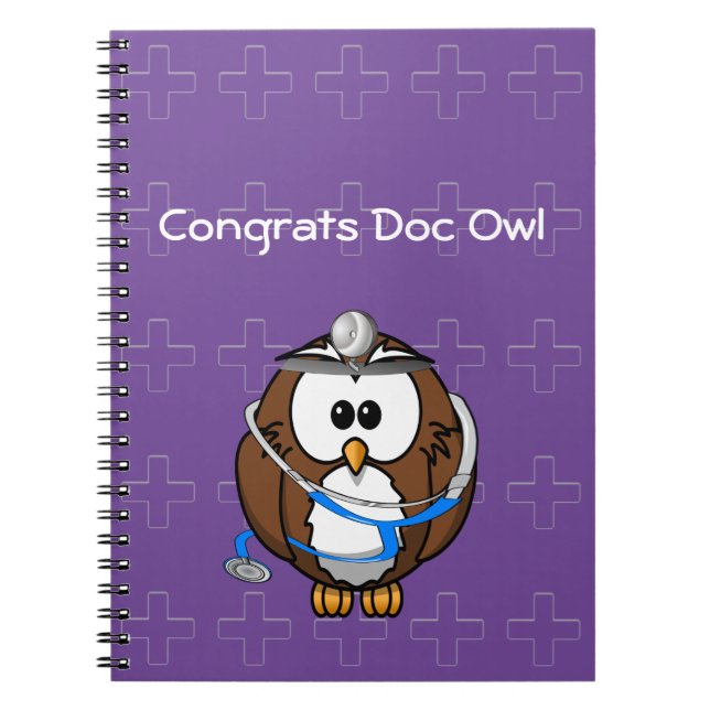 Carnet hibou doc pageur (Devant)
