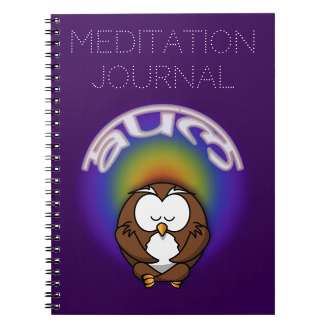 Carnet hibou du yoga (Devant)