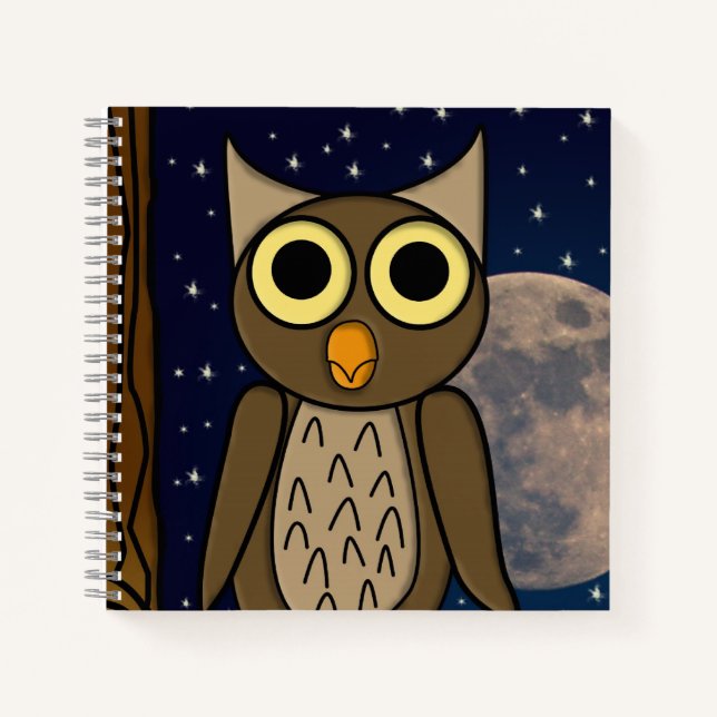 Carnet Hibou nocturne (Devant)