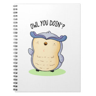 Carnet Hibou Tu Fais Drôle de Blague de Hibou