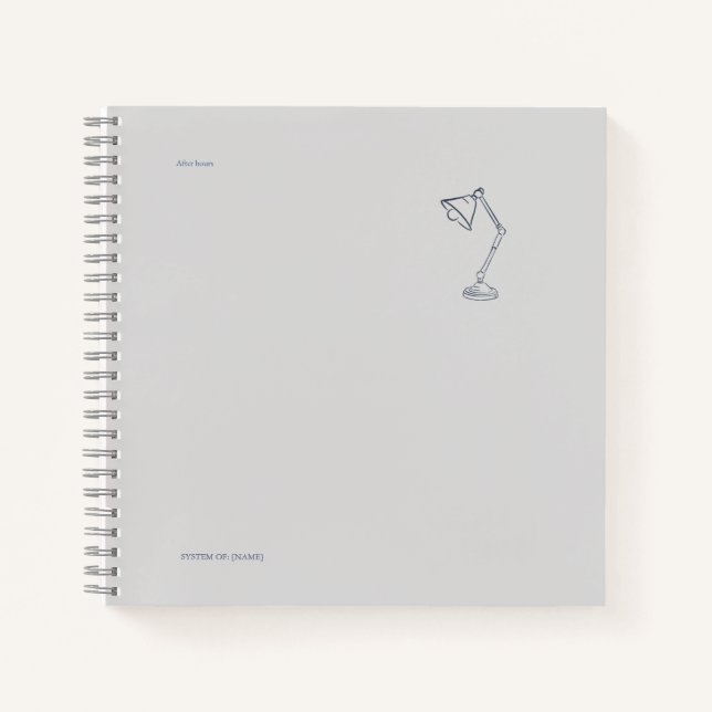 Carnet Hibou Universitaire Dark Academia Savant (Devant)