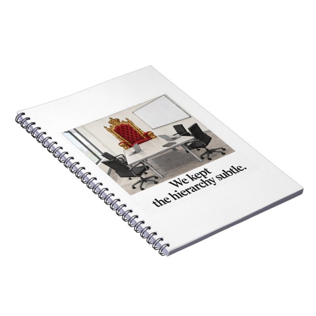 Carnet Hiérarchie Subtil Drôle Trône de Bureau (Côté Droit)