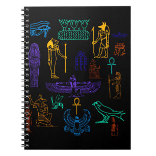 Carnet Hiéroglyphes et symboles de l'Egyptian