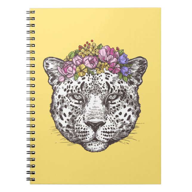 Carnet Hippie de léopard chic (Devant)