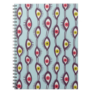Carnet Hippie Yeux Motif coloré psychédélique