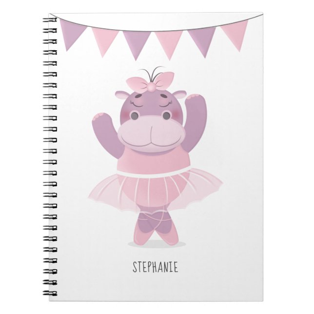 Carnet Hippo Ballerina (Devant)