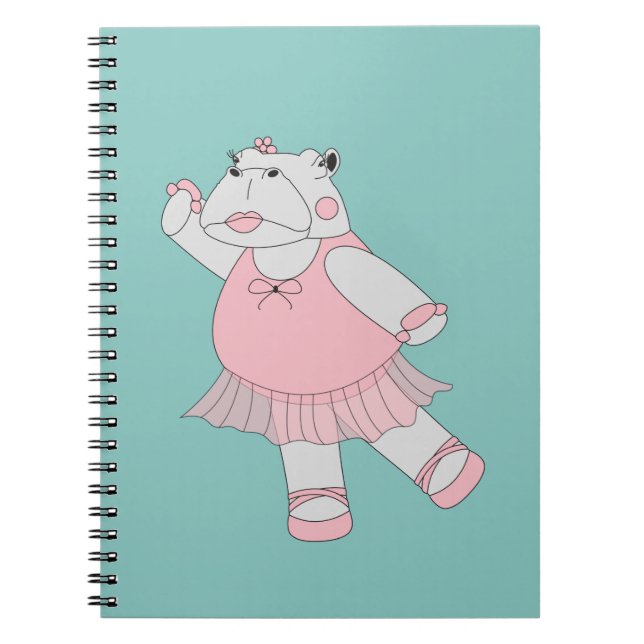 Carnet Hippo Ballerine illusima (Devant)
