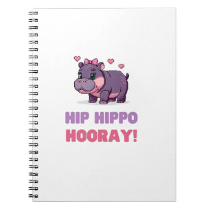 Carnet HIPPO HIPPO HIPORAY MOO DENG Cartoon Animal Adve