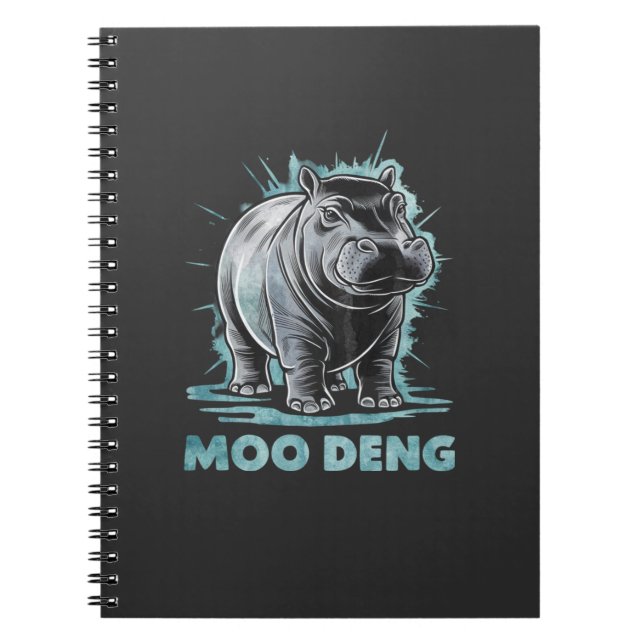 Carnet Hippo Radiant Moo Deng (Devant)