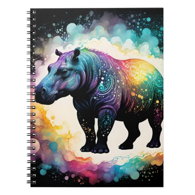 Carnet Hippo Spectral : Un Voyage Holographique (Devant)
