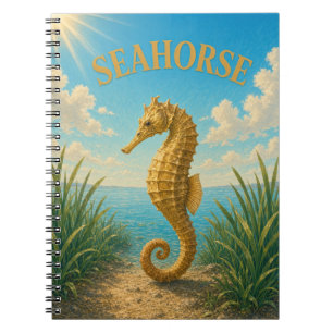 Carnet Hippocampe Herbiers Rivage Aquarelle GeoSaga