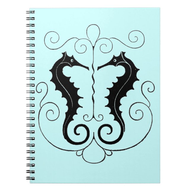 Carnet Hippocampes vintages (Devant)