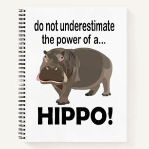 Carnet Hippopotame Animal Drôle Hippo