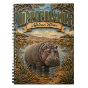 Carnet Hippopotame Rivière Africaine POPCUT