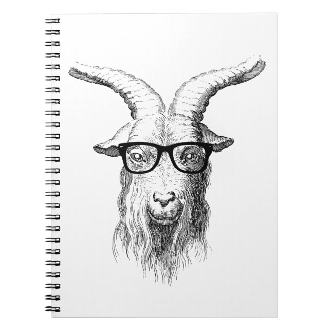 Carnet Hipster goat (Devant)