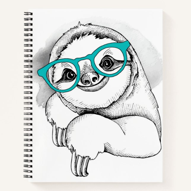 Carnet Hipster Sloth (Devant)
