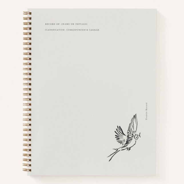 Carnet Hirondelle migratoire - Archives de la ménagerie d (Devant)