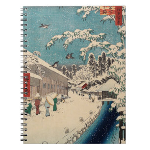 Carnet Hiroshige hiver paysage Japon pays