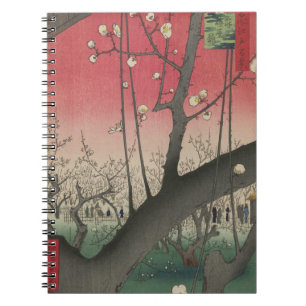 Carnet Hiroshige Plum Estate Kameido : Japonais vintage