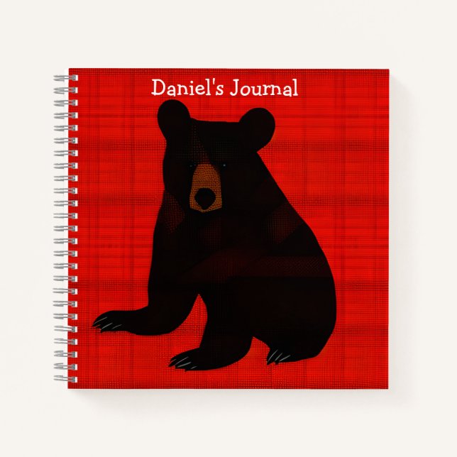 Carnet Histoire charmante d'un ourson noir (Devant)