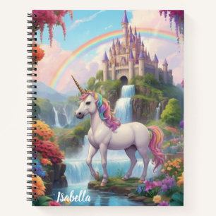 Carnet Histoire de fée magique personnalisée Unicorne