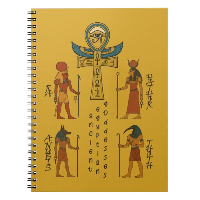 Carnet Histoire de l'Égypte ancienne - Dieux (Devant)