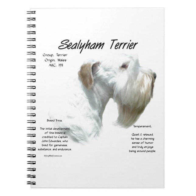 Carnet Histoire de Sealyham Terrier (Devant)
