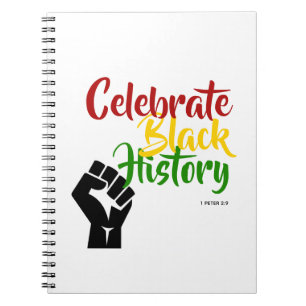 Carnet HISTOIRE NOIRE MOIS Motivationnel Célébrer BHM