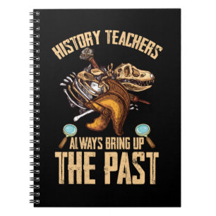 Carnet Histoire Professeur Dinosaures Drôle Historien