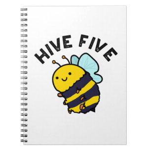 Carnet Hive Five Funny High Five Bee PUn