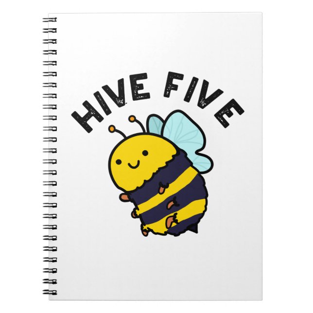Carnet Hive Five Funny High Five Bee PUn (Devant)