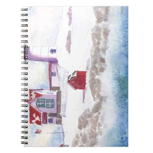Carnet hiver à Nubble LIghthouse dans le Maine (Devant)