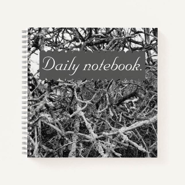 Carnet Hiver Arbre séché tous les jours (Devant)