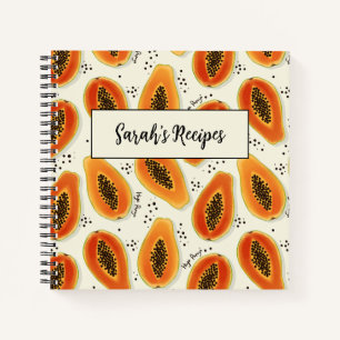 Carnet Hiya Papaya Motif