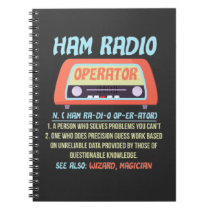 Carnet Hobby de l'opérateur radio de jambon Définition Ra
