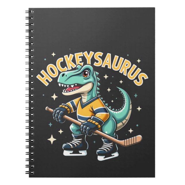 Carnet Hockeysaurus Dinosaure de hockey sur glace Amateur (Devant)