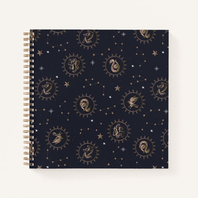 Carnet Hogwarts House Crest Motif de constellation (Devant)