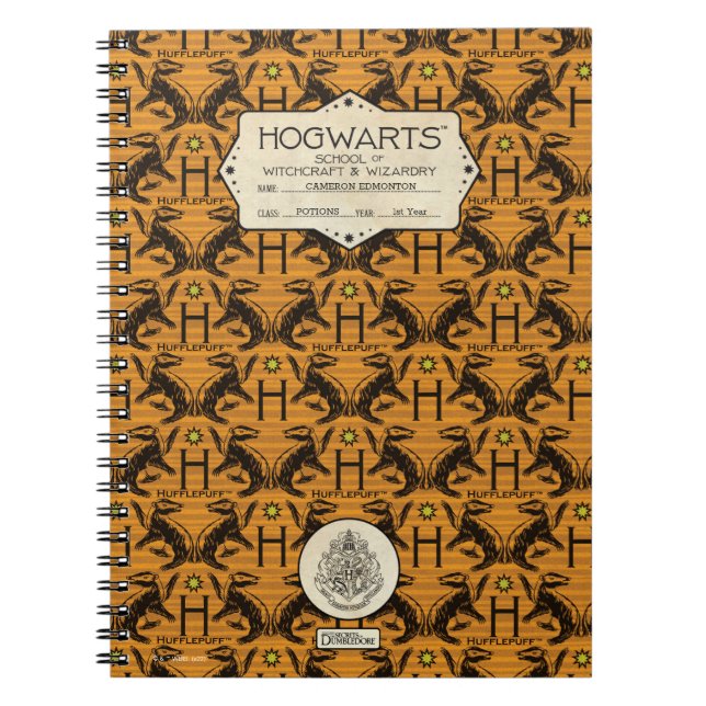 Carnet HOGWARTS™ School HUFFLEPUFF™ (Devant)