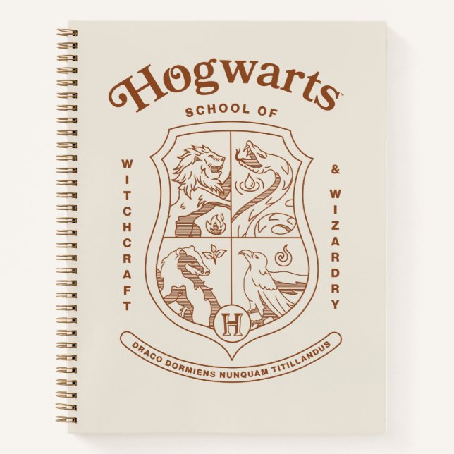 Carnet HOGWARTS™ School of Witchcraft and Wizardry Crest (Devant)