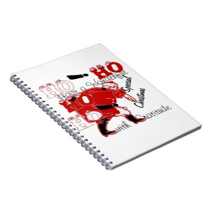 Carnet HOHOHO Avoir un merveilleux Noël avec gratitude