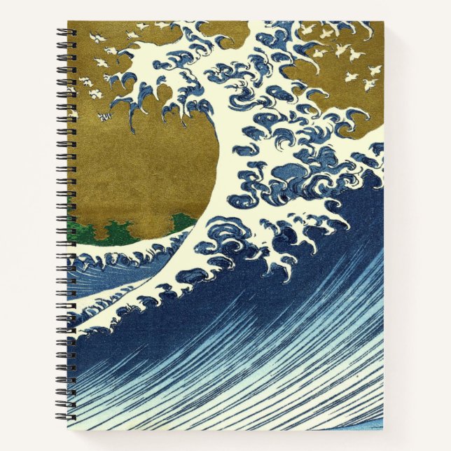 Carnet Hokusai Big Wave Japon Art japonais (Devant)