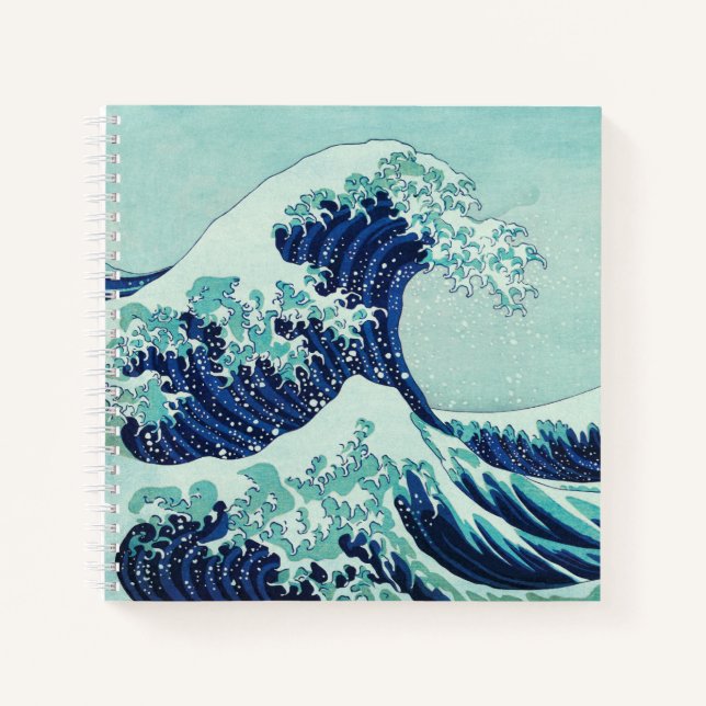 Carnet Hokusai Blue Waves (Devant)