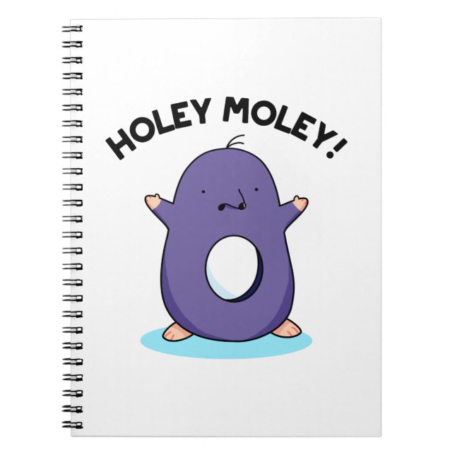 Carnet Holey Moley Blague de Taupe Drôle  (Devant)