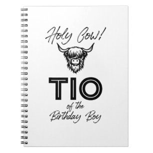 Carnet Holly Cow Tio Of The Birthday Boy Highland Cow 1st