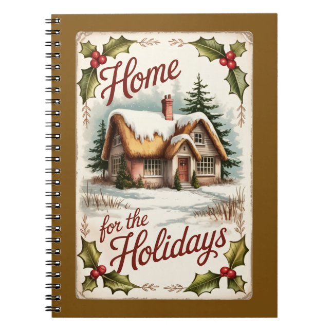 Carnet Home For The Holidays Winter Notebook (Devant)