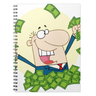 Carnet Homme avec du beaucoup d'argent