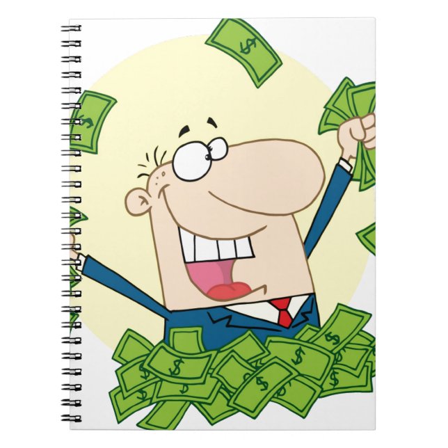 Carnet Homme avec du beaucoup d'argent (Devant)