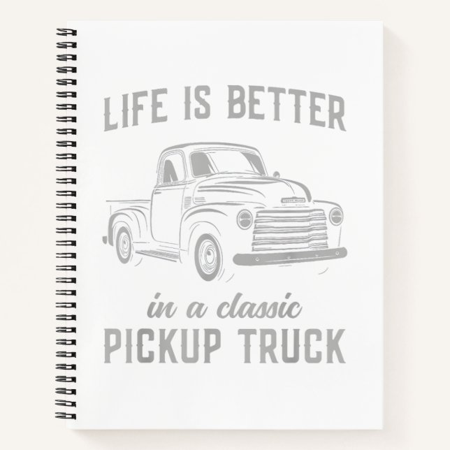 Carnet Homme de camionnette classique vintage (Devant)