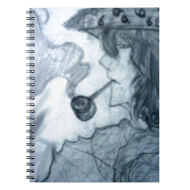 Carnet homme fumer pipe manga anime (Devant)