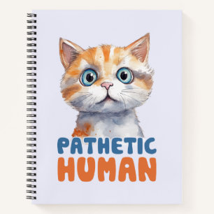 Carnet Homme pathétique - Design de chat Sarcastique